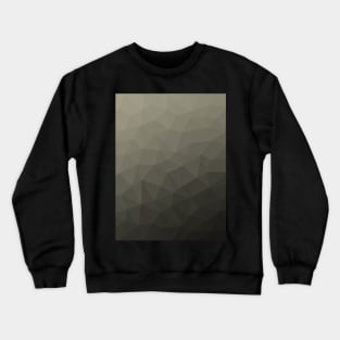 Gray brown army military gradient geometric mesh pattern triangles ombre Crewneck Sweatshirt